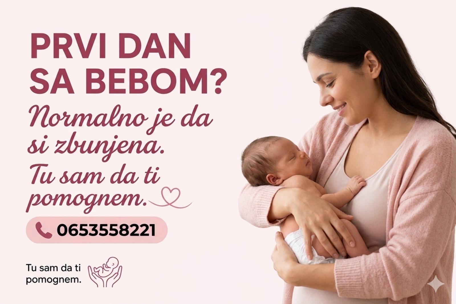 Prvi dan sa bebom – normalno je da ste zbunjene