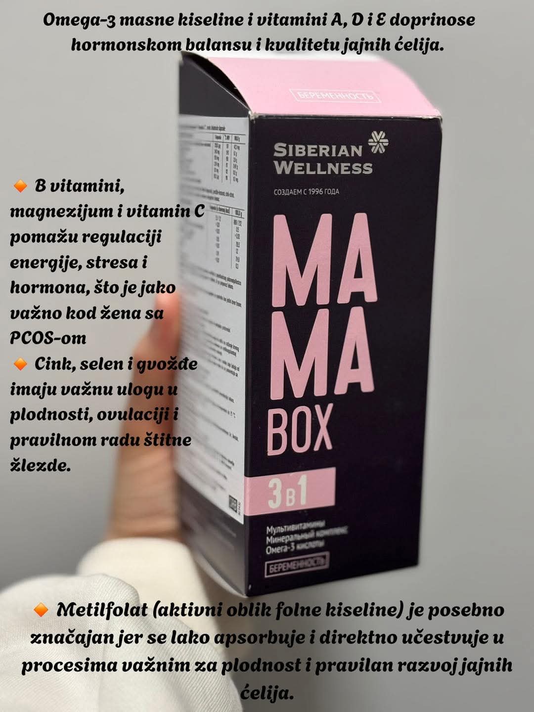 Mama Box 3 u 1 – detalji sastava